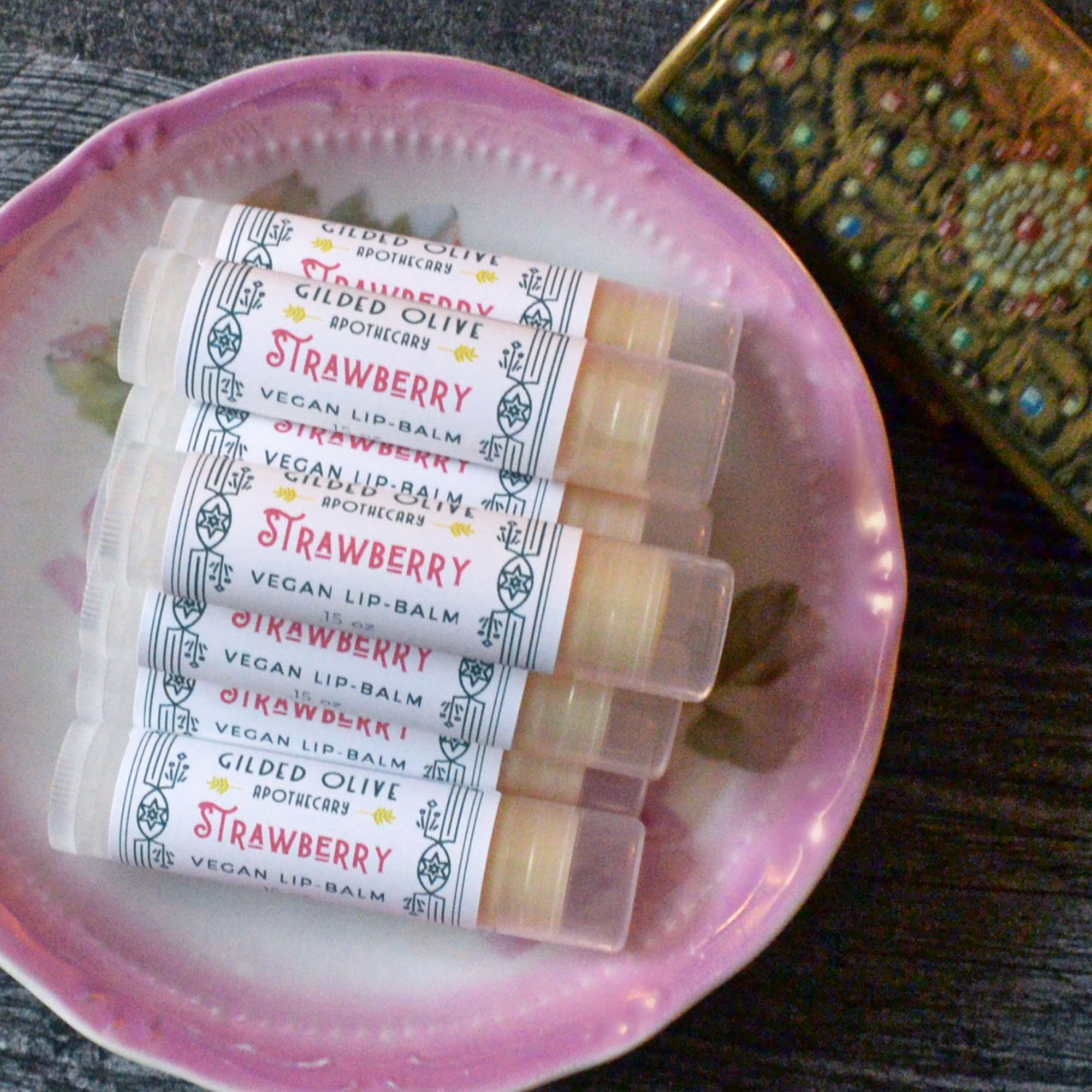 Strawberry Lip Balm | Gilded Olive Apothecary