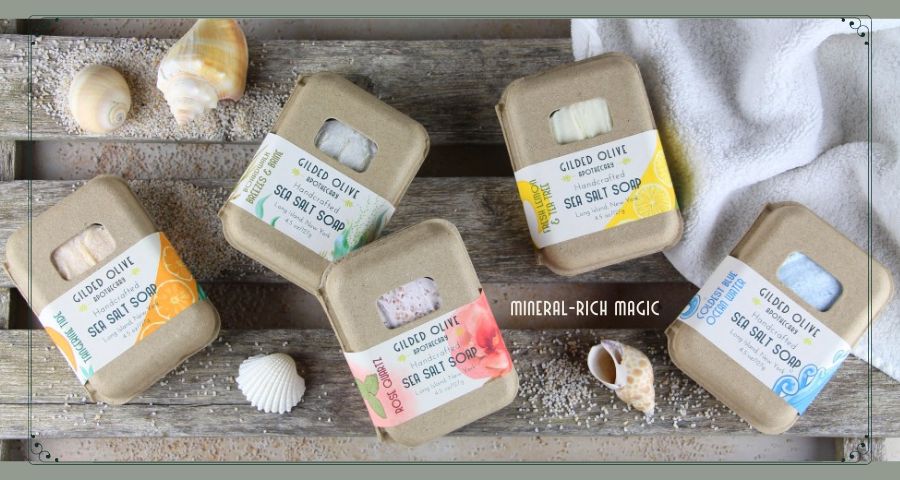 Mineral Rich, Handmade Sea Salt Soap made on Long Island, NY