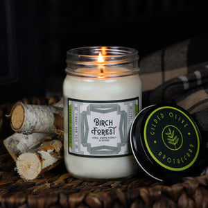 Birch Forest Soy Wax Candle 12 oz jar
