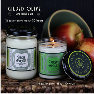 Soy Wax Candle Burn Times | Gilded Olive Apothecary