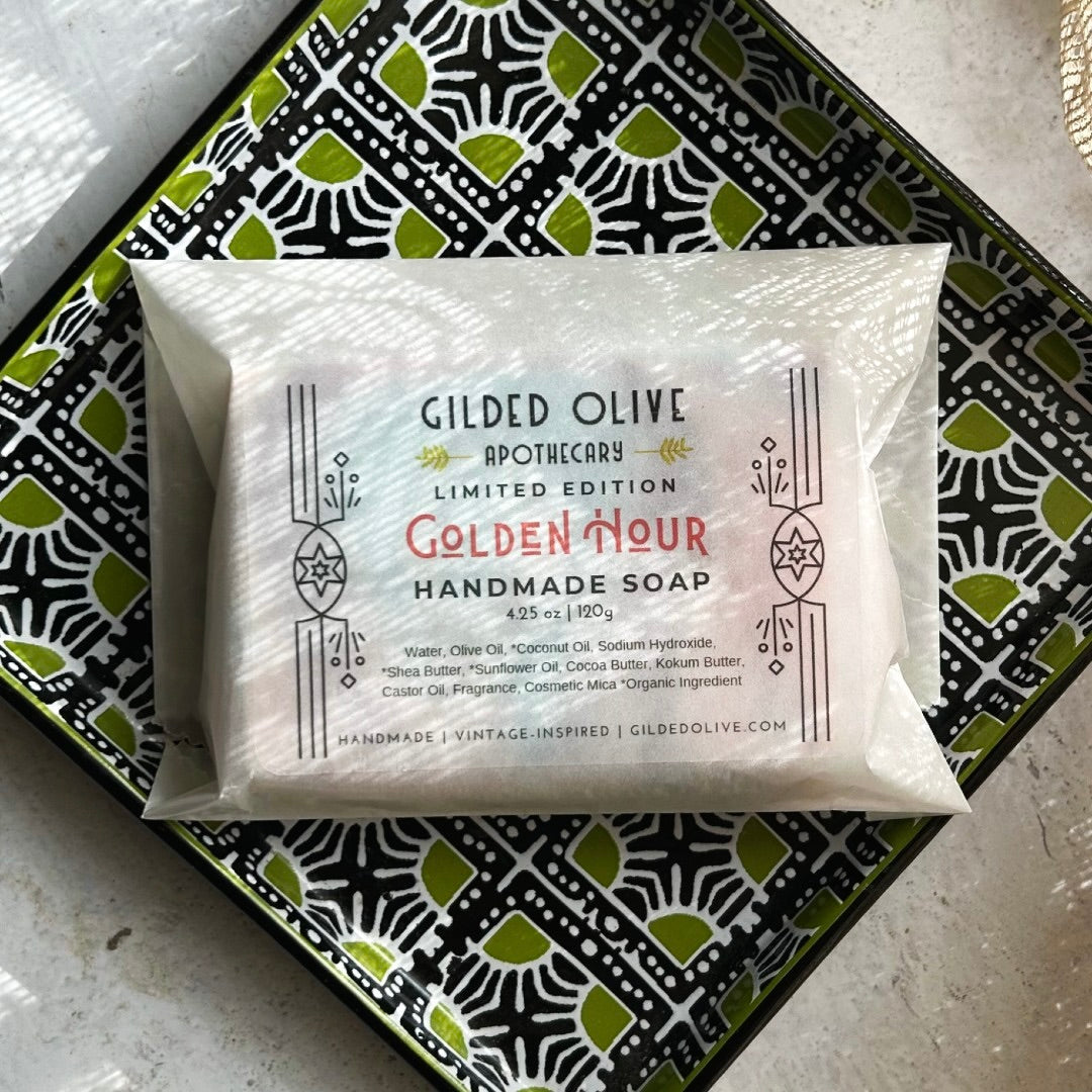 Golden Hour Soap, packaged