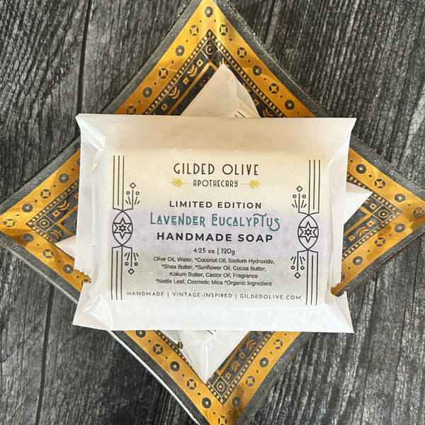 Lavender & Eucalyptus Handmade Soap - Gilded Olive Apothecary