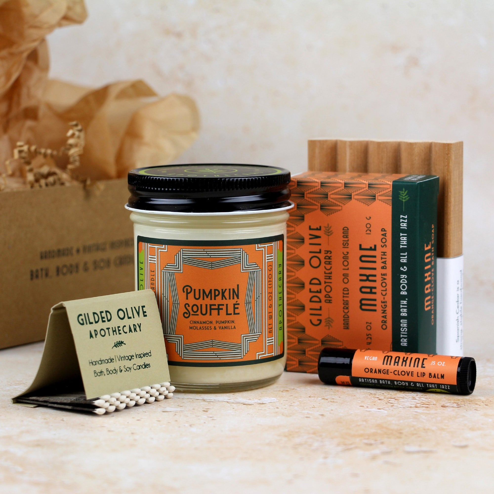 Pumpkin Soap & Candle Gift Box