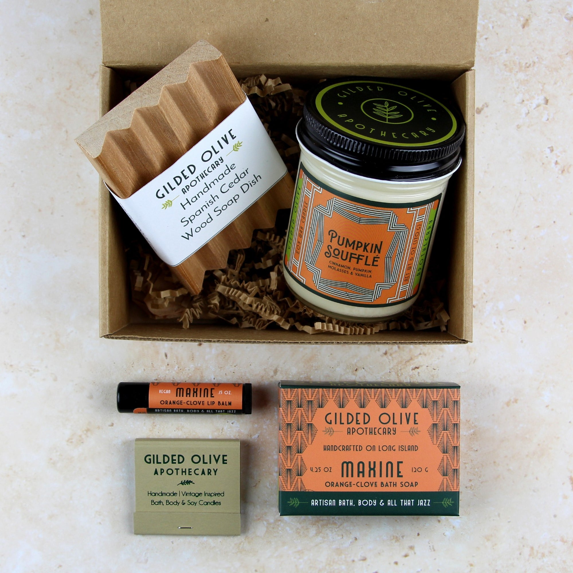 Pumpkin Fall Autumn Themed Soap & Candle Gift