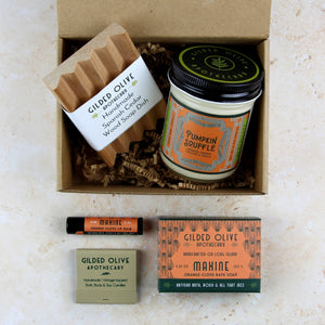 Pumpkin Fall Autumn Themed Soap & Candle Gift