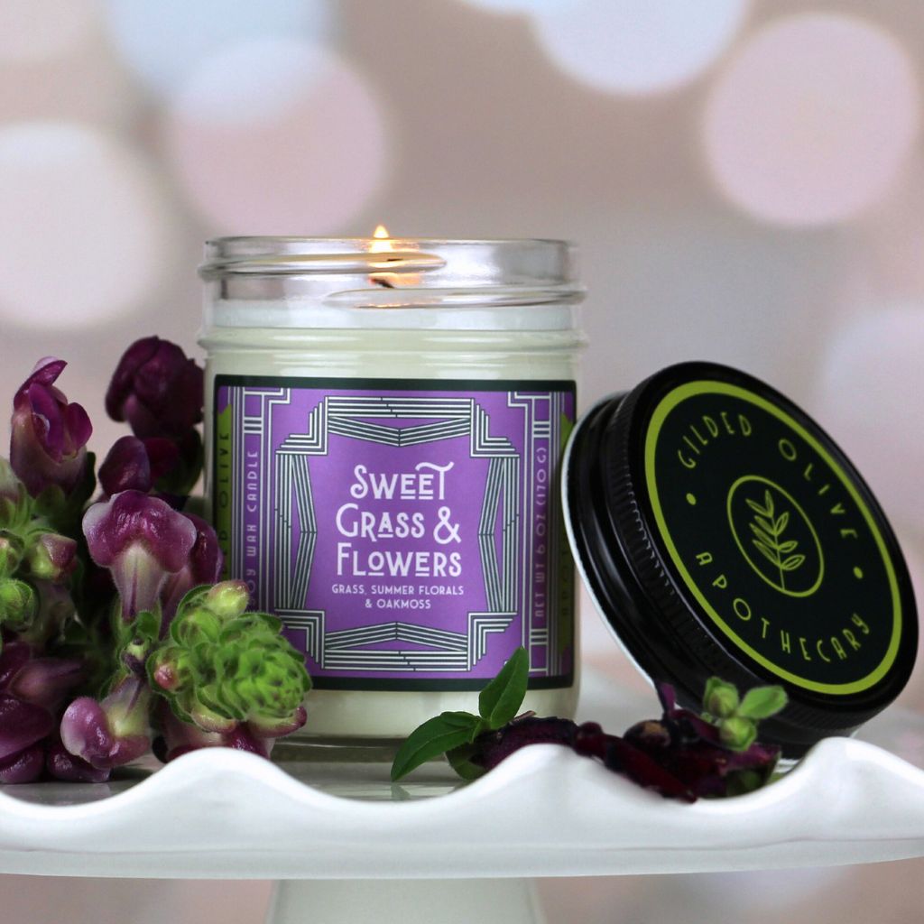 Sweet Grass & Flowers Soy Wax Candle