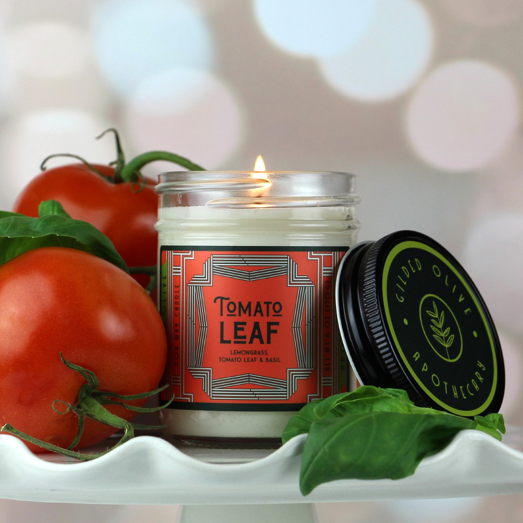 Tomato Leaf Soy Candle 