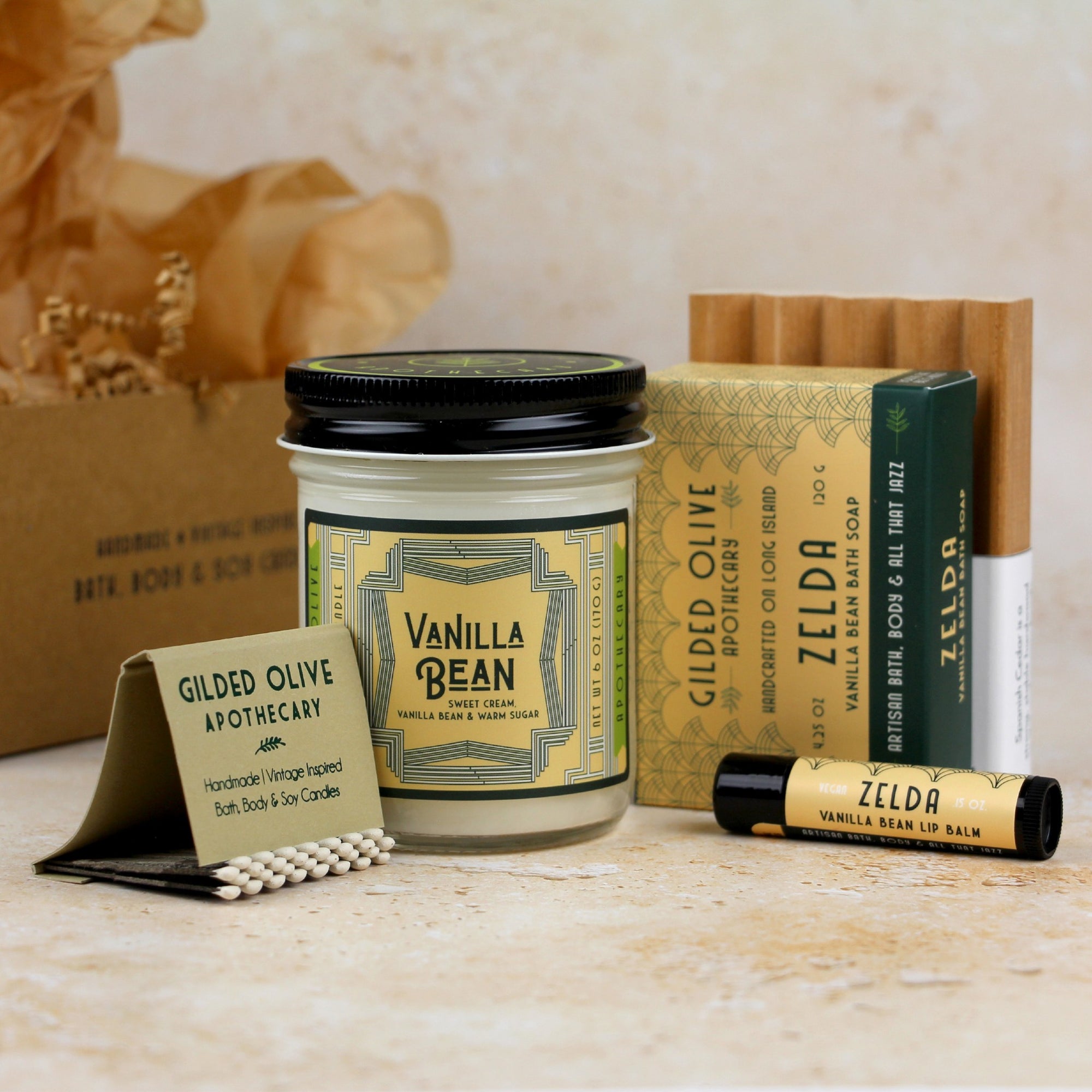 Vanilla Bean Soap & Candle Gift Set