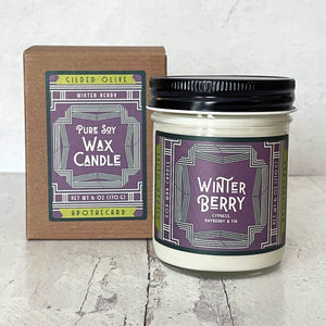 Winter Berry Soy Candle with gift box