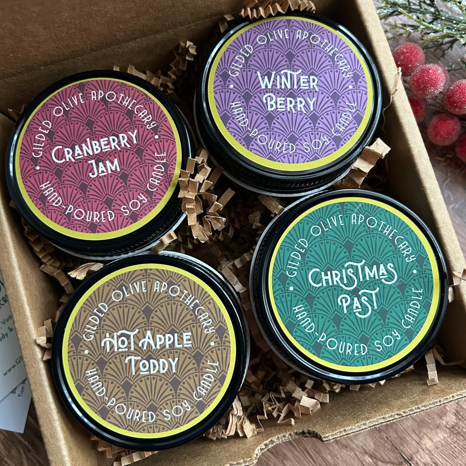 Wintertime Collection 4 oz Candles Gift Box