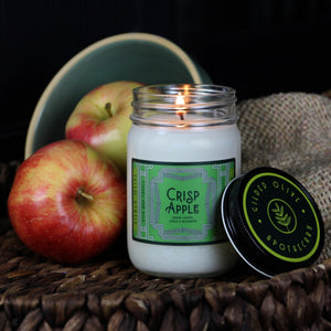 Crisp Apple Soy Wax Candle 12 oz jar