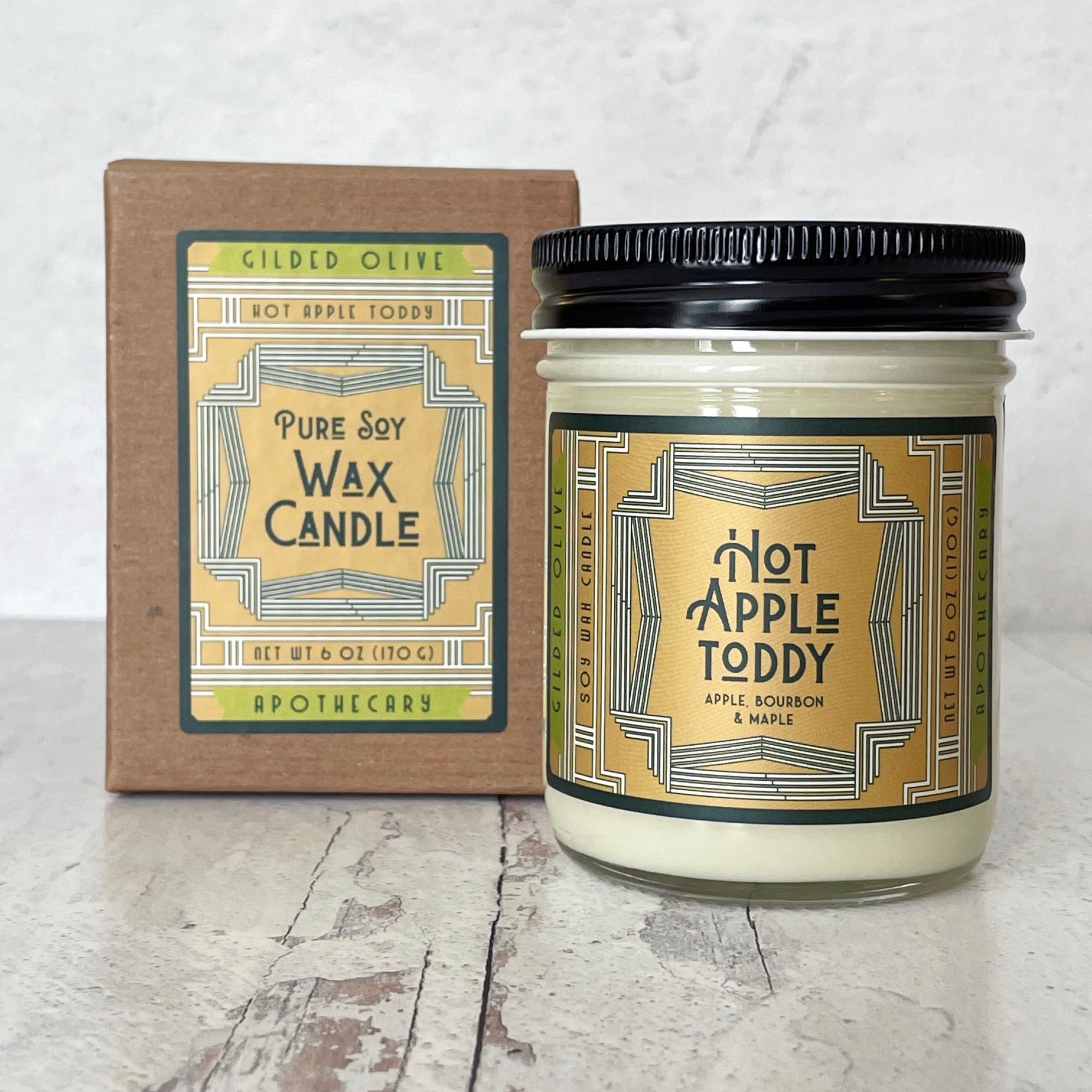 Hot Apple Toddy Soy Candle with gift box
