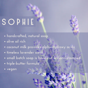 Sophie Lavender Scented Bath & Body Products | Gilded Olive Apothecary