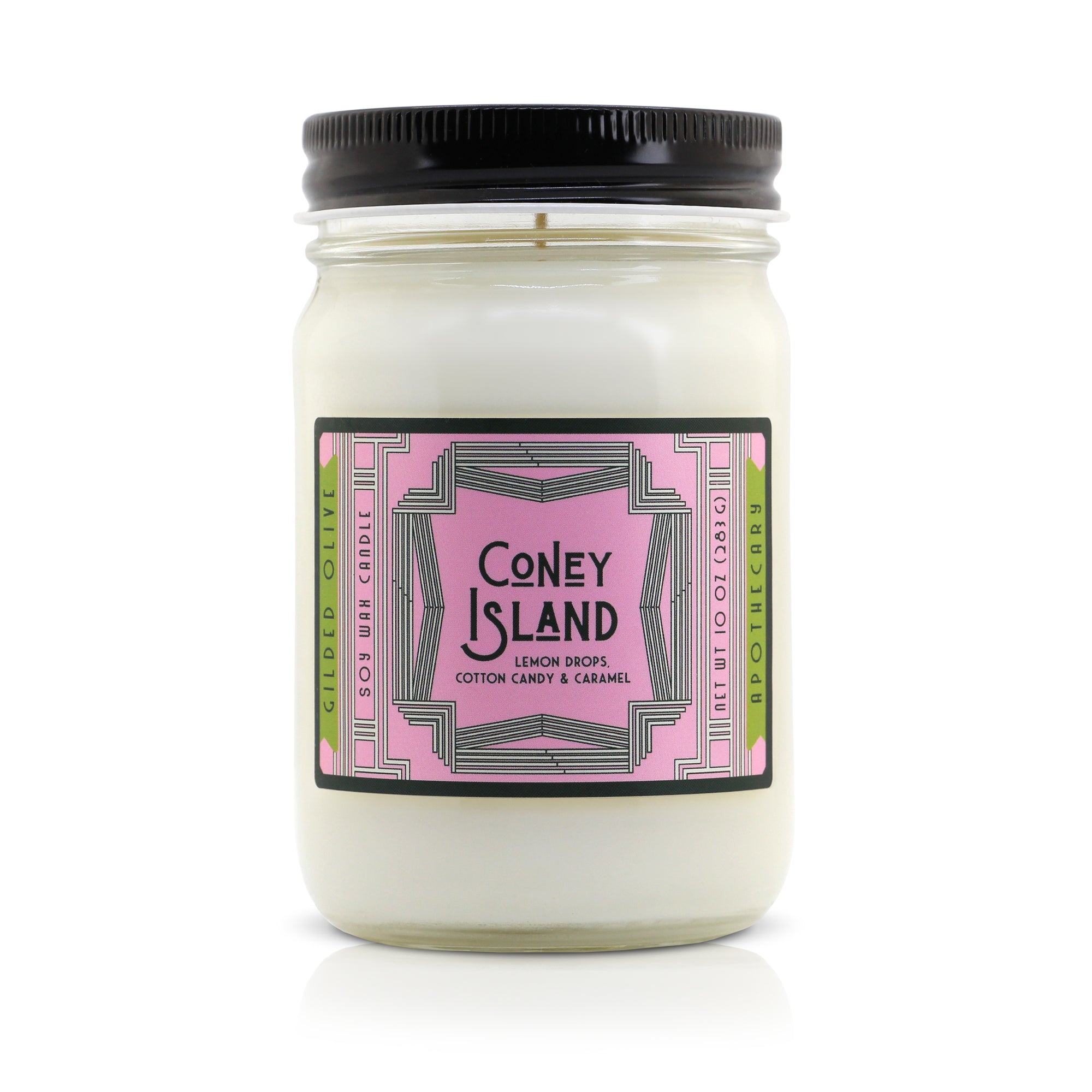 Coney Island Soy Wax Candle 12 oz jar | Gilded Olive Apothecary