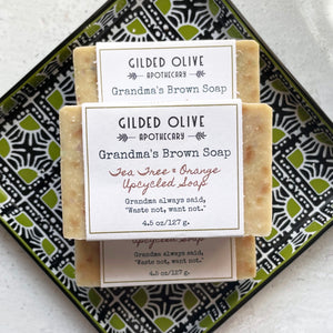 Zero Waste Grandma's Brown Soap | Gilded Olive Apothecary