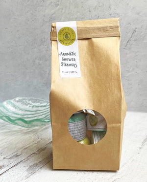 Bag of Six Essential Oil & Menthol Shower Steamers | Gilded Olive Apothecary