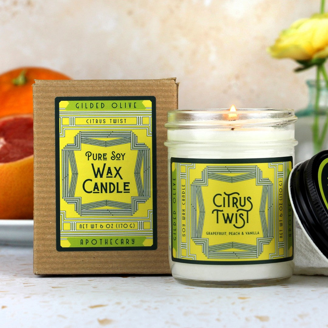 Citrus Twist Grapefruit Candle 8 oz + Gift Box