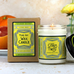 Citrus Twist Grapefruit Candle 8 oz + Gift Box