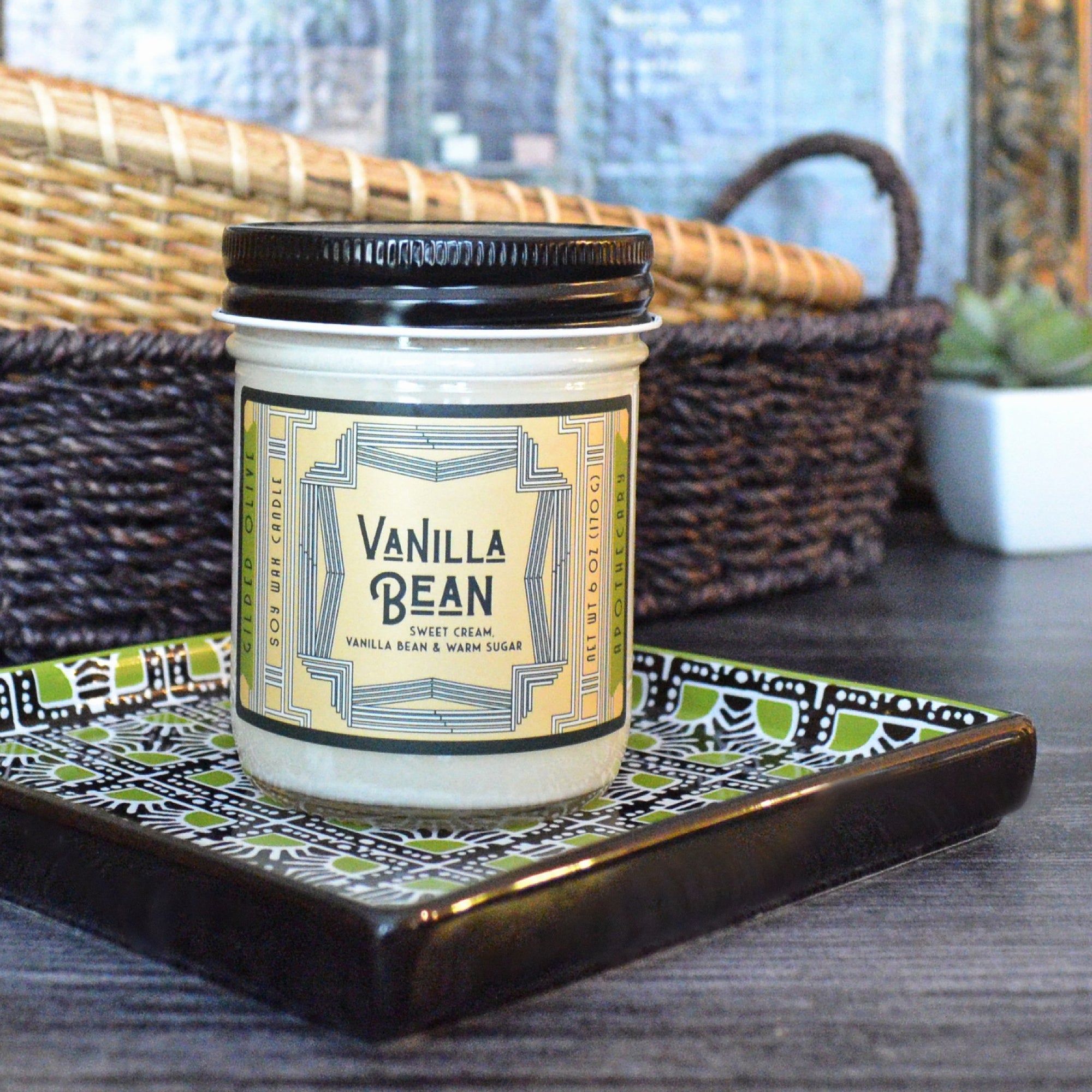 Vanilla Bean Soy Wax Candle | Gilded Olive Apothecary