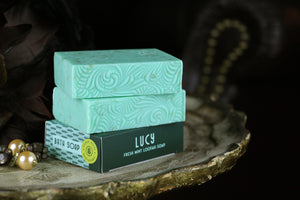 Mint Loofah Soap & Lip Balm Gift Set | Lucy - Gilded Olive Apothecary