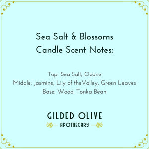 Sea Salt & Blossoms Candle Scent Notes