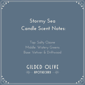 Stormy Sea Soy Candle Scent Notes