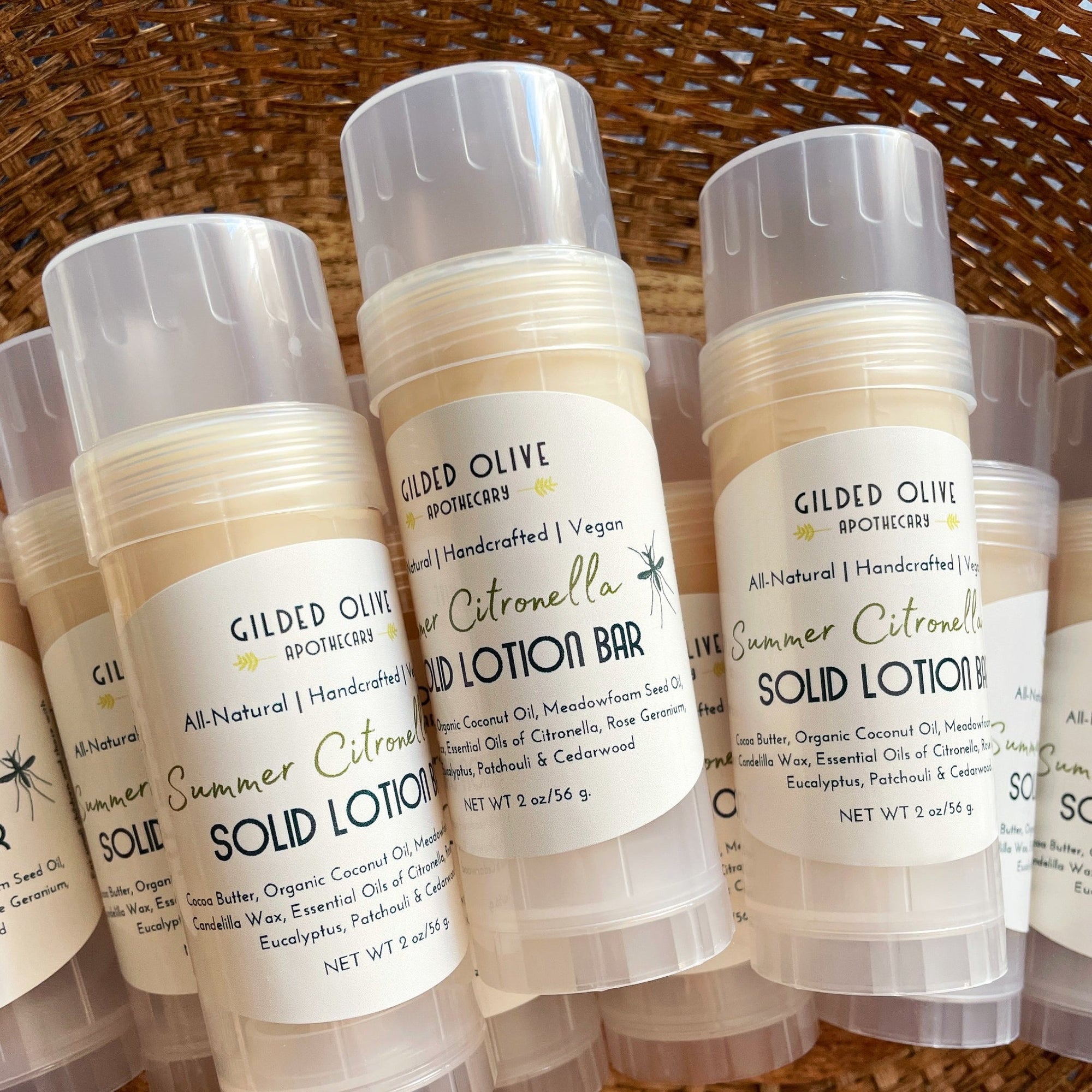 Summer Citronella Bug Repellent Solid Lotion Bar