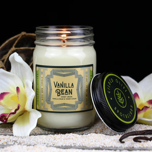 Vanilla Bean Candle, 12 oz jar | Gilded Olive Apothecary