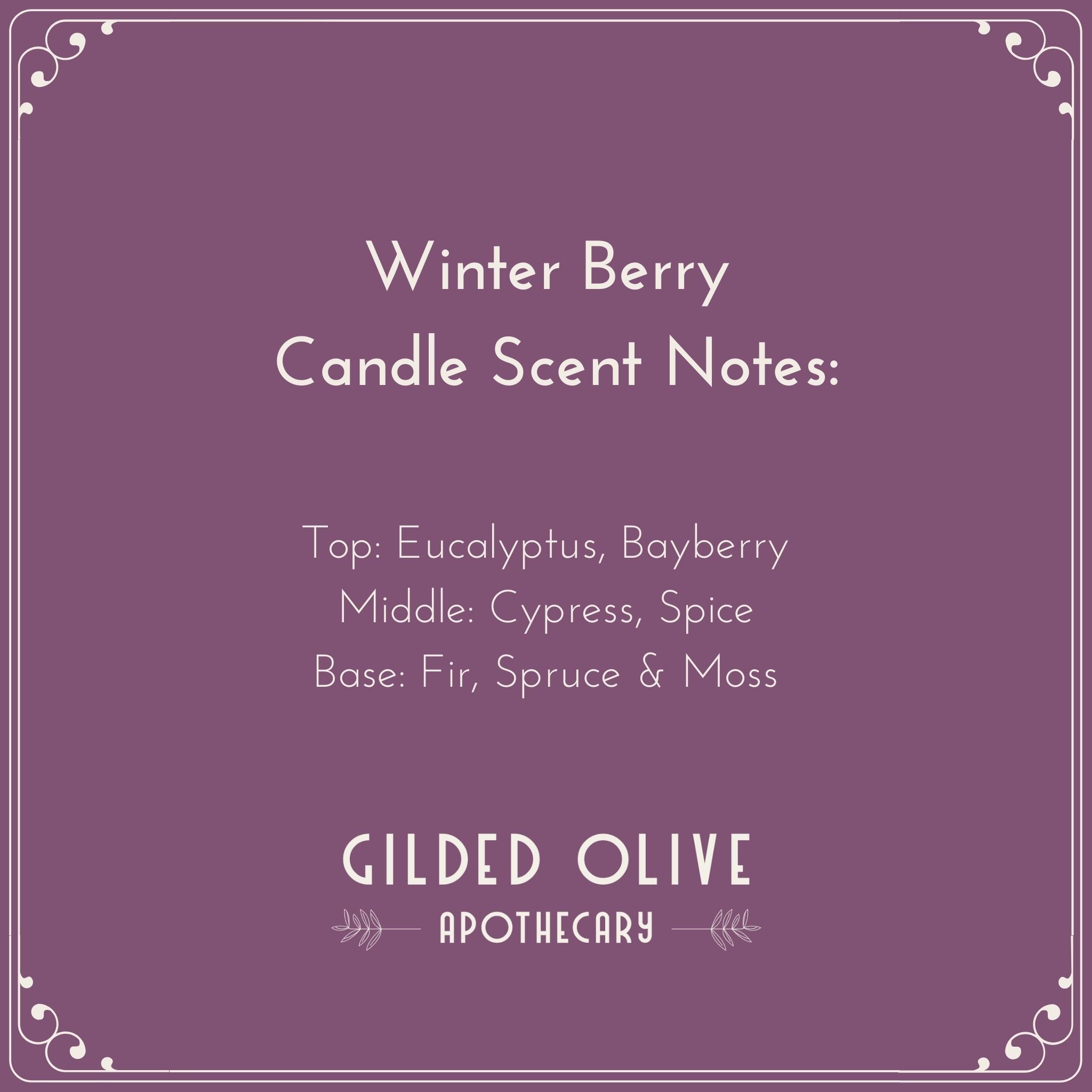 Winter Berry Soy Wax Candle