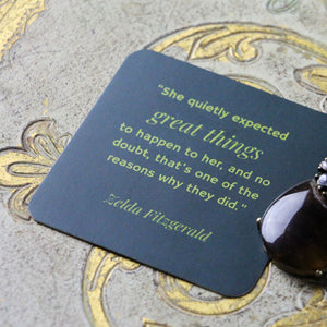 Zelda Fitzgerald quote card included