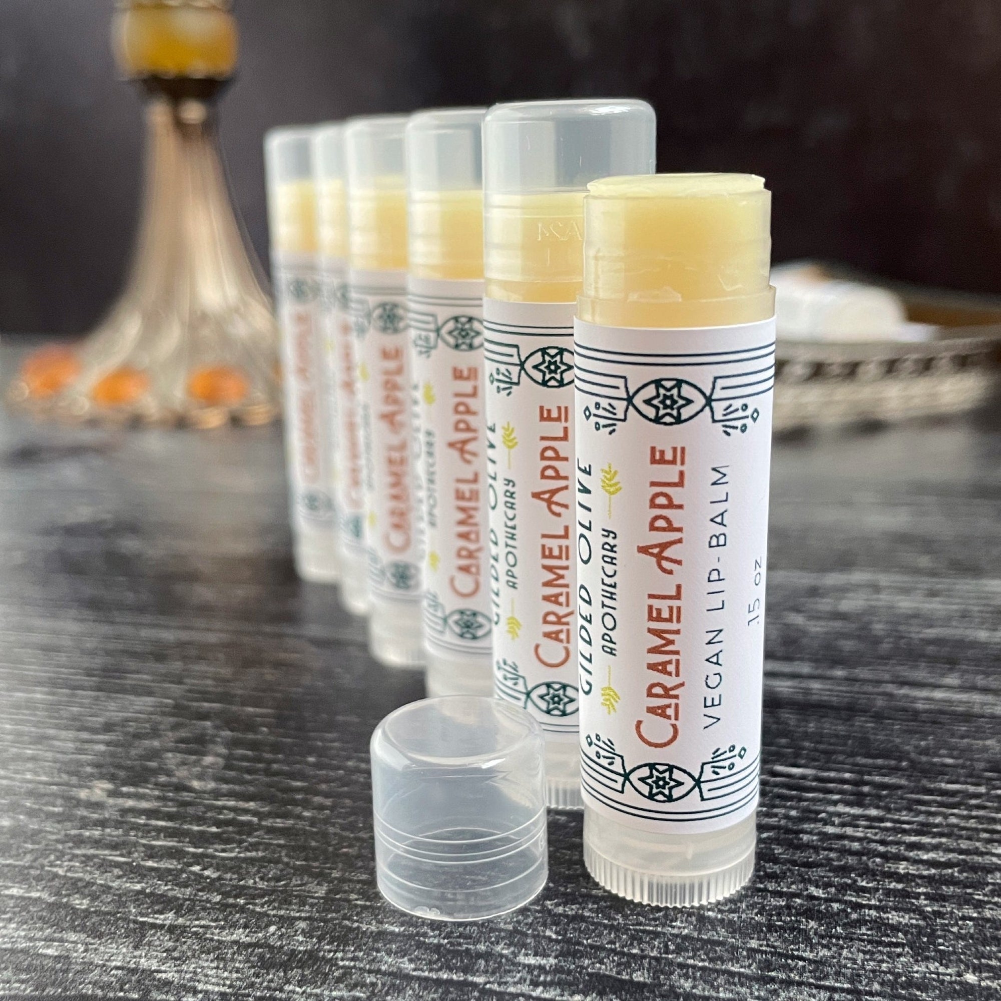 Caramel Apple Vegan Lip Balm | Gilded Olive Apothecary