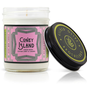 Coney Island Soy Wax Candle 8 oz jar | Gilded Olive Apothecary