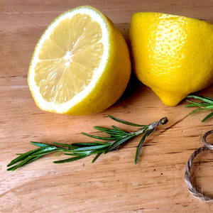 Fresh lemon halves